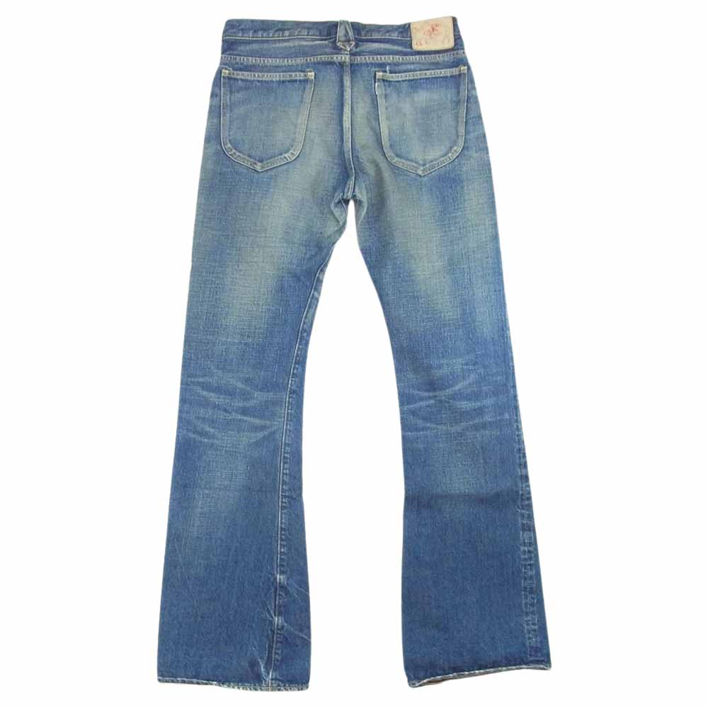 JELADO ジェラード  DENIM ブーツカット 加工 インディゴブルー系 サイズ表記無【中古】
