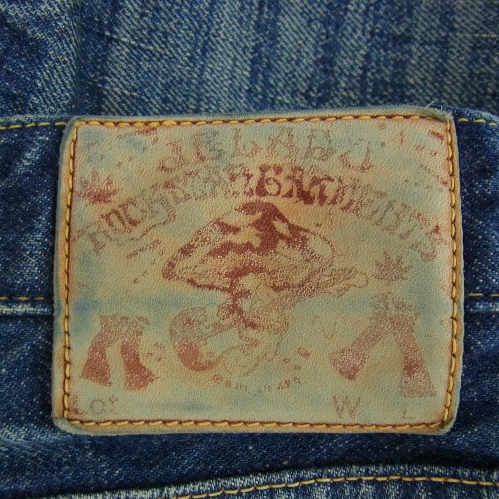 JELADO ジェラード  DENIM ブーツカット 加工 インディゴブルー系 サイズ表記無【中古】