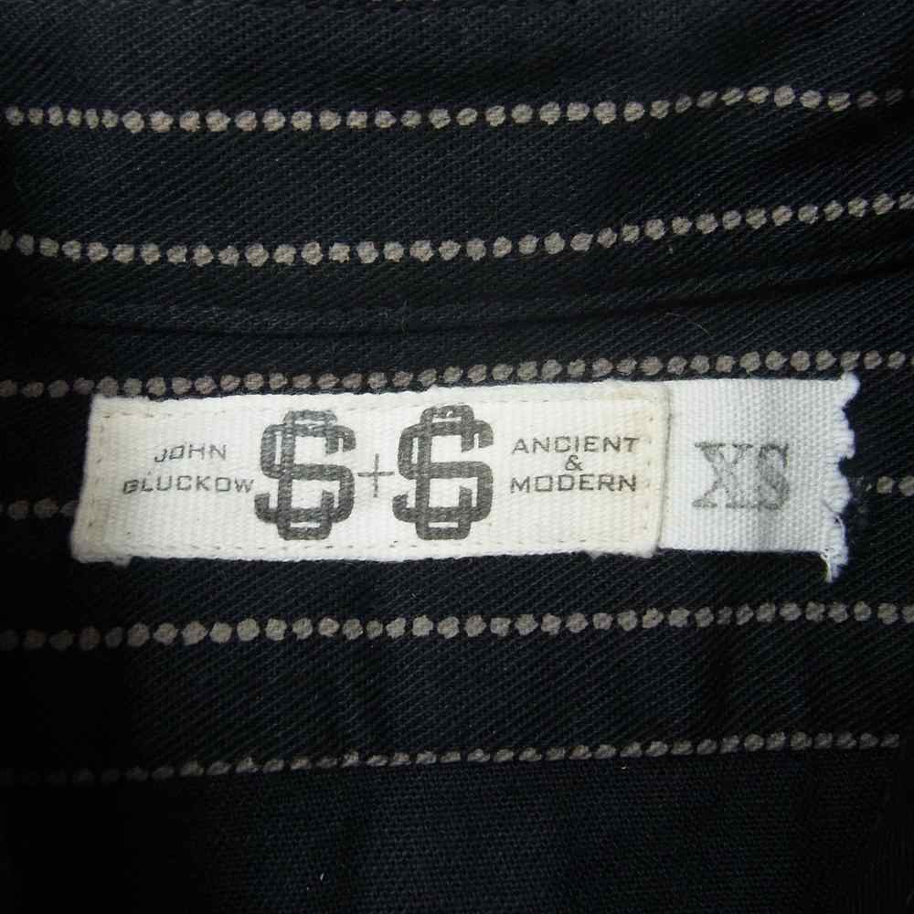 JELADO ジェラード John Gluckow  All Purpose Work Shirts ジョングラッコー ブラック ウォバッシュ ワークシャツ ブラック系 XS【中古】
