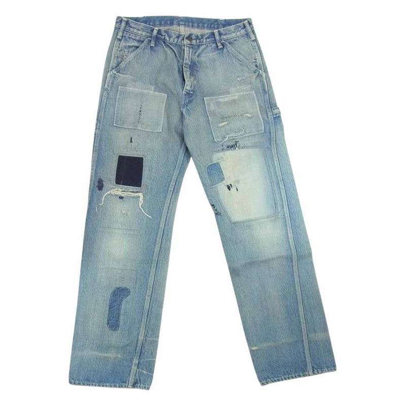 JELADO ジェラード Vintage repair Painter Pants ヴィンテージ ペインター リペア 加工  インディゴブルー系 L【中古】