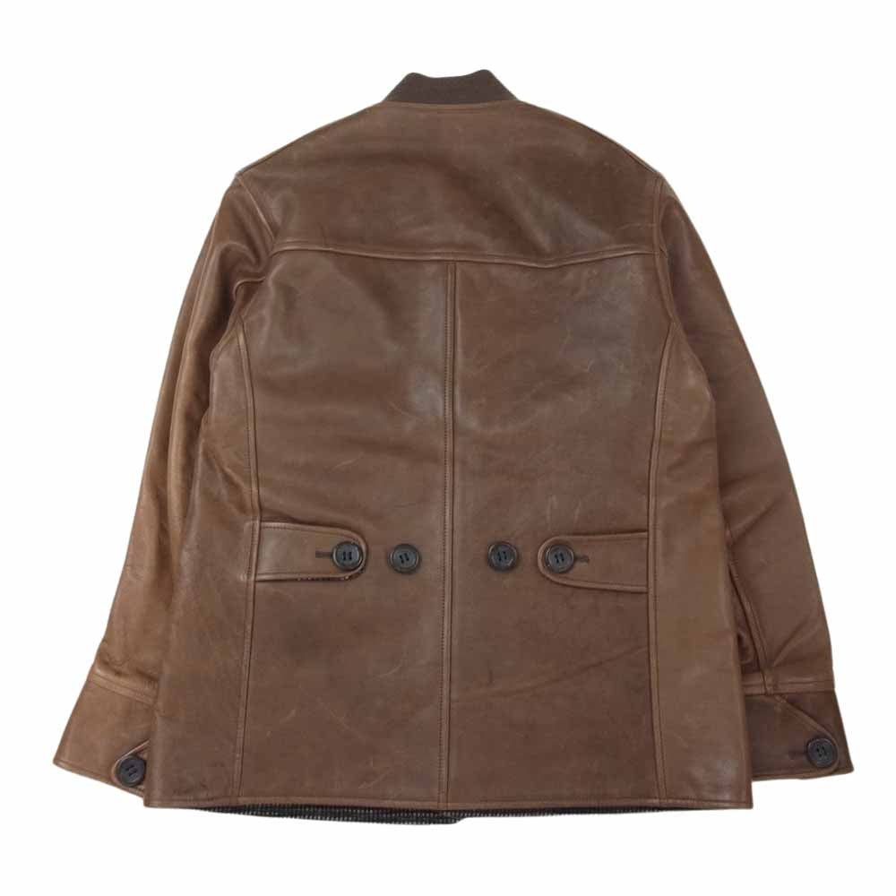 JELADO ジェラード JOHN GLUCKOW Trailblazer Iron Horse ジョングラッコー ホースハイド ウール リバーシブル カーコート  ブラウン系 S【中古】