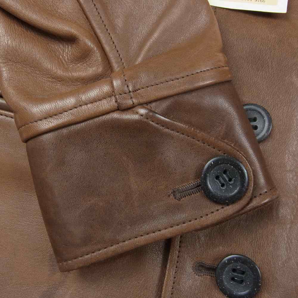 JELADO ジェラード JOHN GLUCKOW Trailblazer Iron Horse ジョングラッコー ホースハイド ウール リバーシブル カーコート  ブラウン系 S【中古】