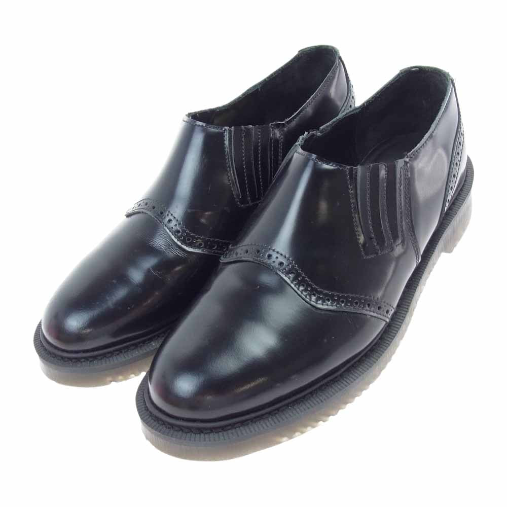 GEORGE COX ジョージコックス monkey time別注 英国製 SADDLE SLIP-ON サイドエラスティック サドル スリッポン ブラック系【中古】