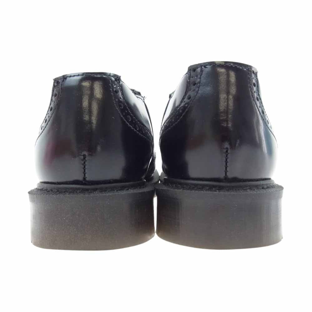 GEORGE COX ジョージコックス monkey time別注 英国製 SADDLE SLIP-ON サイドエラスティック サドル スリッポン ブラック系【中古】