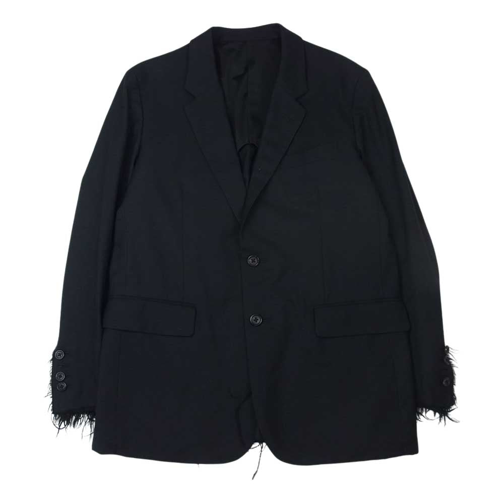 mastermind JAPAN マスターマインドジャパン MS-JA2-10-A GINGAM スワロフスキー ほつれ加工 テーラード ジャケット ブラック系 M【中古】
