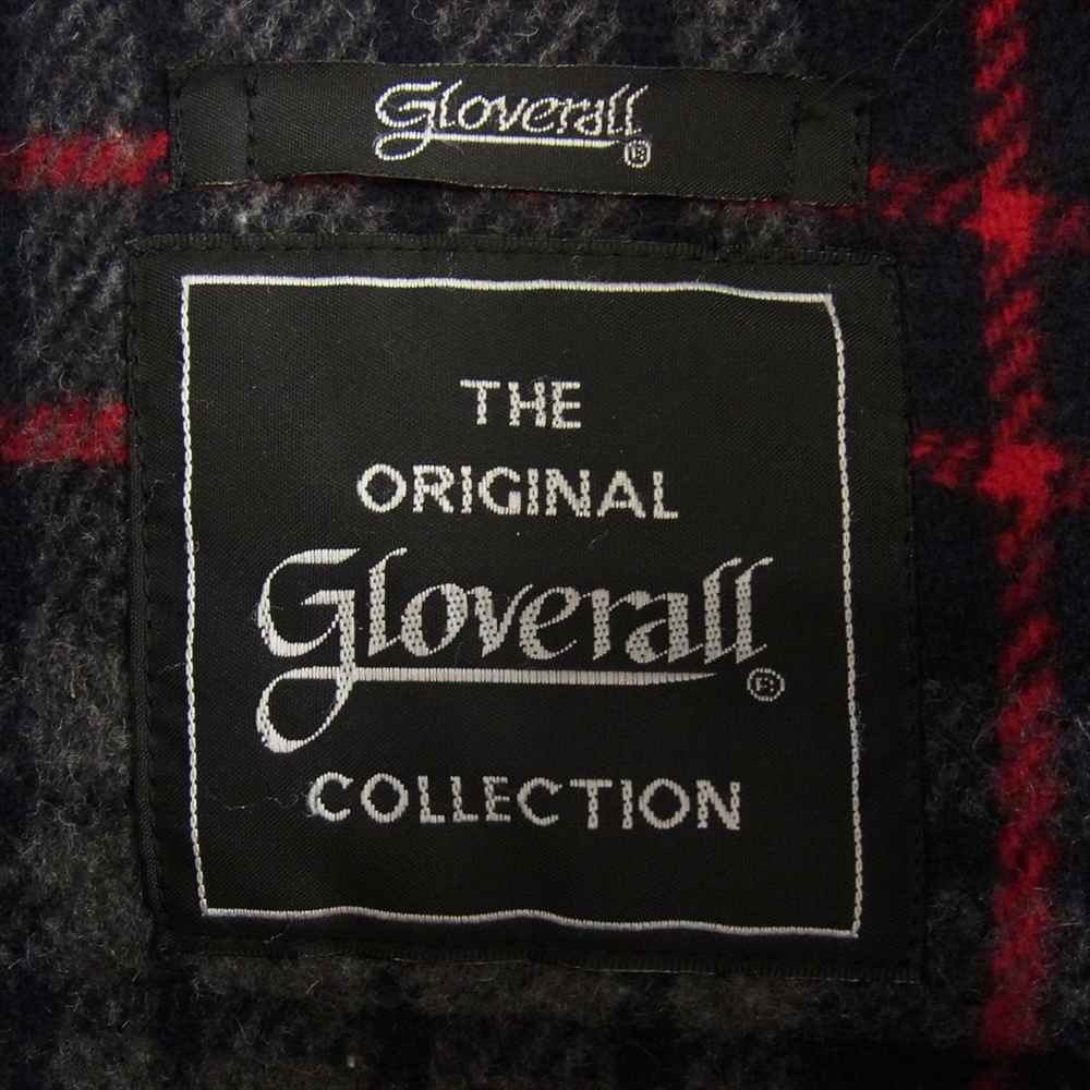 JUNYA WATANABE COMME des GARCONS MAN ジュンヤワタナベコムデギャルソンマン 08AW WB-C004 Gloverall グローバーオール 袖レザー切替 メルトン ダッフルコート ネイビー系 S【中古】