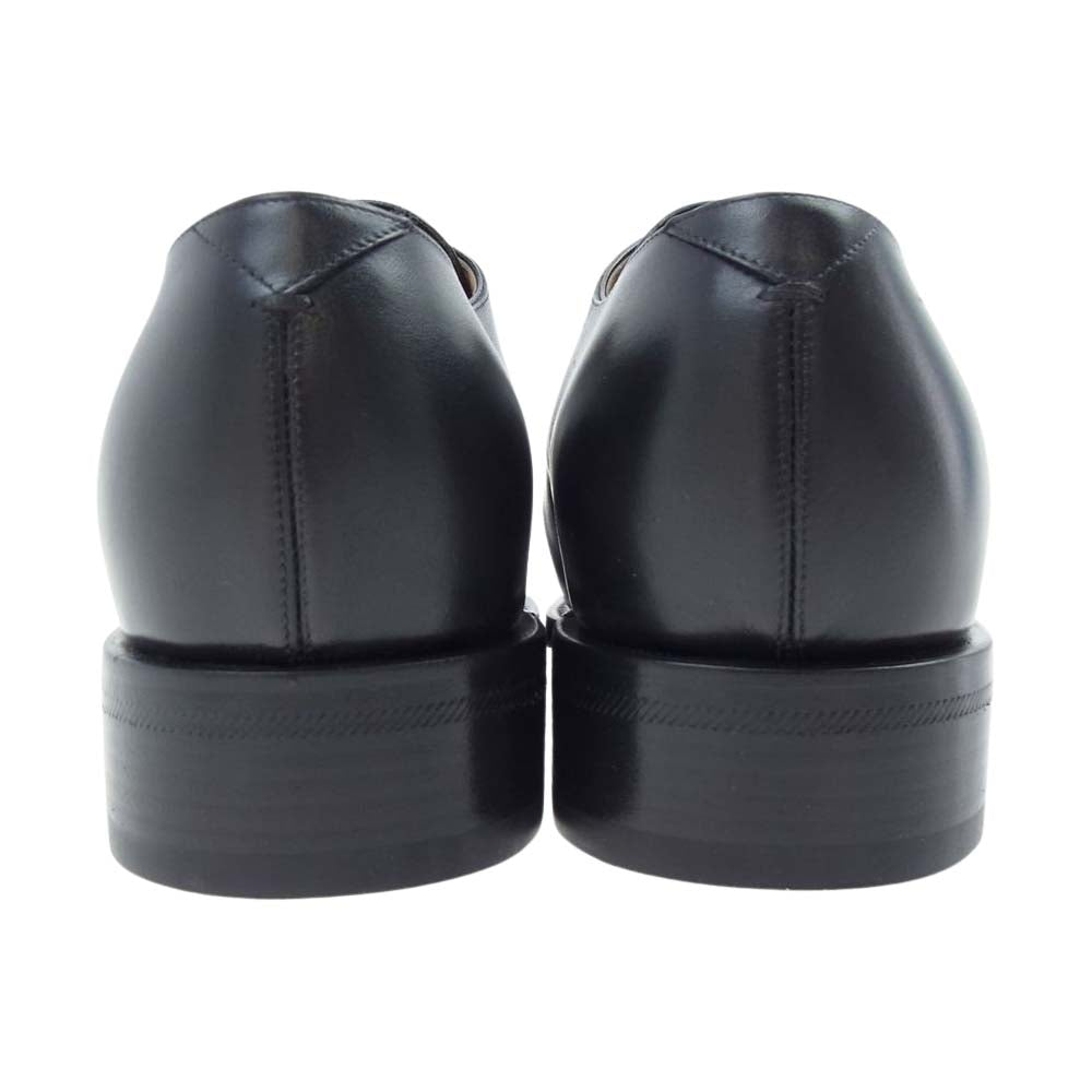 LOUIS VUITTON ルイ・ヴィトン 1A3N2W 未使用品 LV パンチド プレーントゥ レースアップ シューズ ブラック系 6【極上美品】【中古】