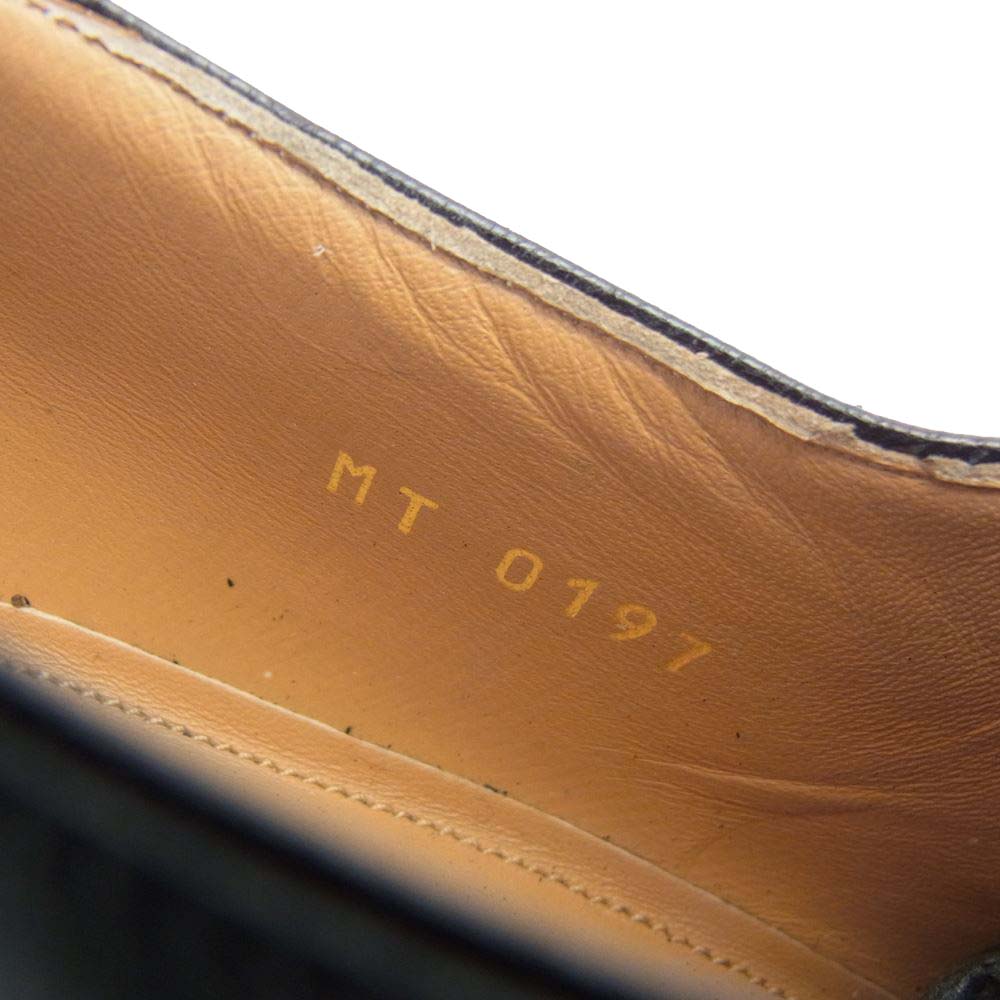 LOUIS VUITTON ルイ・ヴィトン 1A3N2W 未使用品 LV パンチド プレーントゥ レースアップ シューズ ブラック系 6【極上美品】【中古】