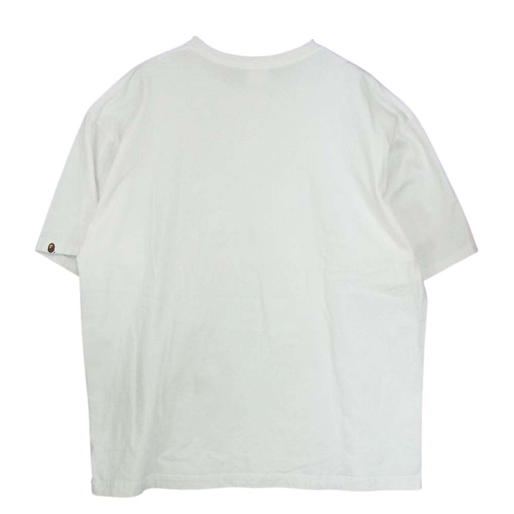 A BATHING APE アベイシングエイプ SHARK TEE シャーク ホワイト系 3XL【中古】
