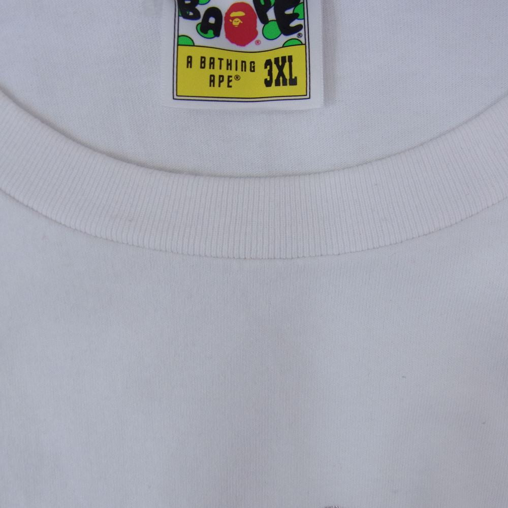 A BATHING APE アベイシングエイプ SHARK TEE シャーク ホワイト系 3XL【中古】