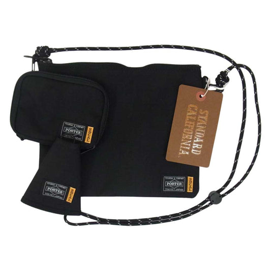 STANDARD CALIFORNIA スタンダードカリフォルニア × PORTER ポーター Essential Multiple Set エッセンシャル マルチプル セット サコッシュ ショルダーバッグ ポーチ キーケース ブラック系【新古品】【未使用】【中古】