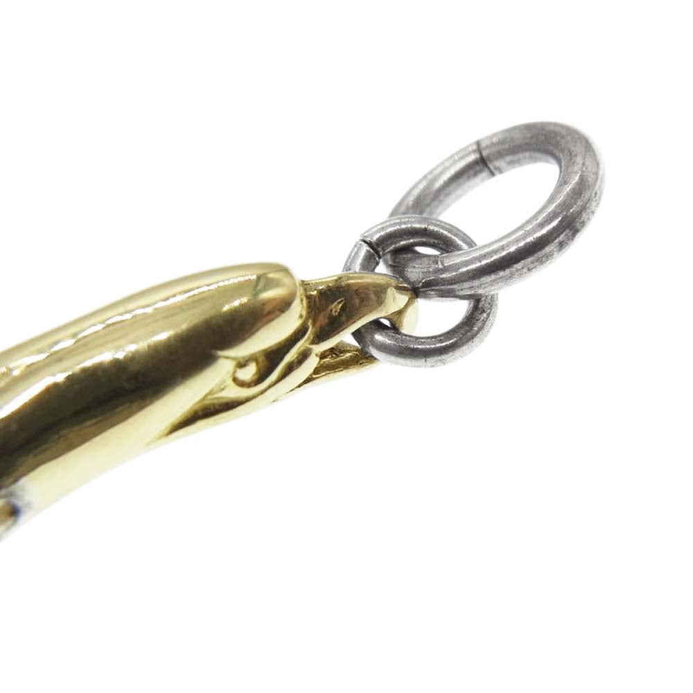 LARRY SMITH ラリースミス 18K EAGLE HEAD PLAIN FEATHER 18K イーグルヘッド付き フェザー 右向き シルバー系 ゴールド系【中古】