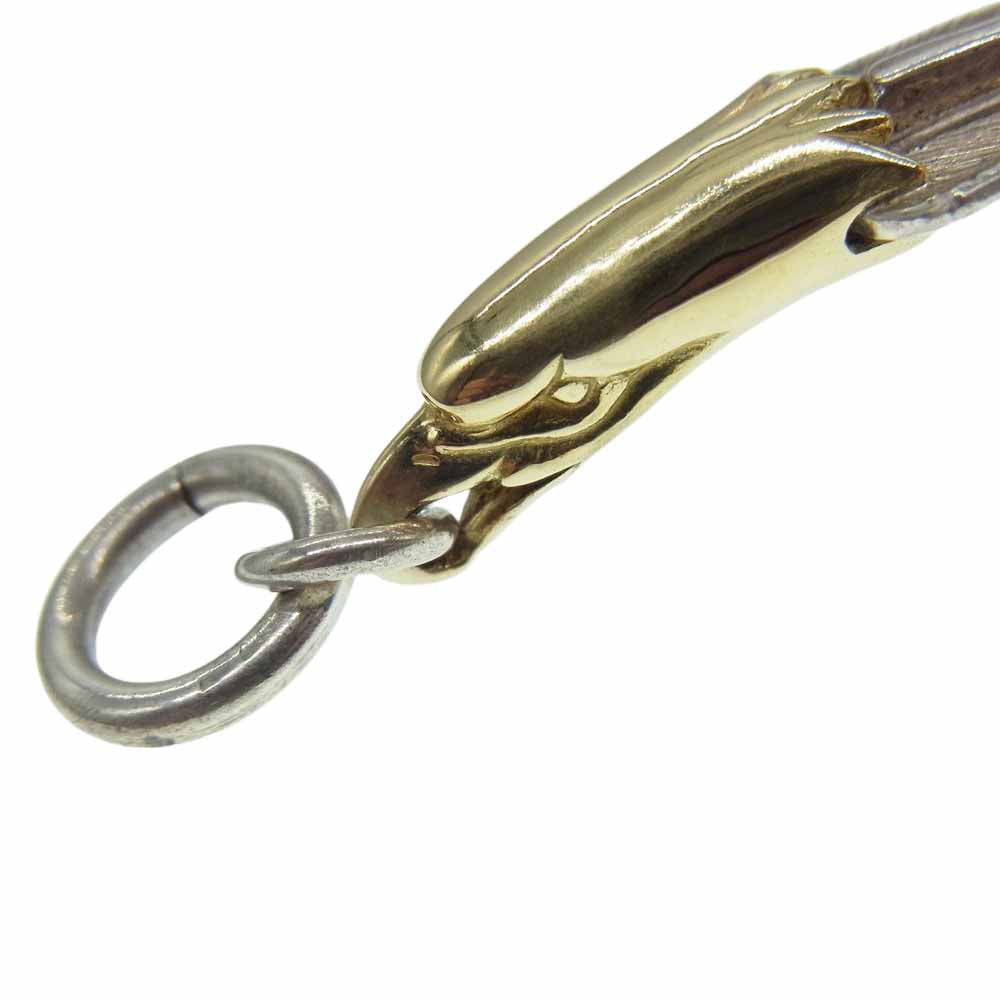LARRY SMITH ラリースミス 18K EAGLE HEAD PLAIN FEATHER 18K イーグルヘッド付き フェザー 左向き シルバー系【中古】