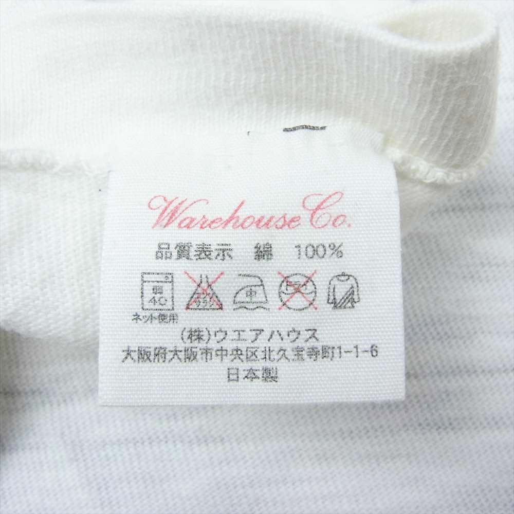 WAREHOUSE ウエアハウス ALLEN ACADEMY アレンアカデミー プリント 半袖 クルーネック Tシャツ ホワイト系 M【中古】