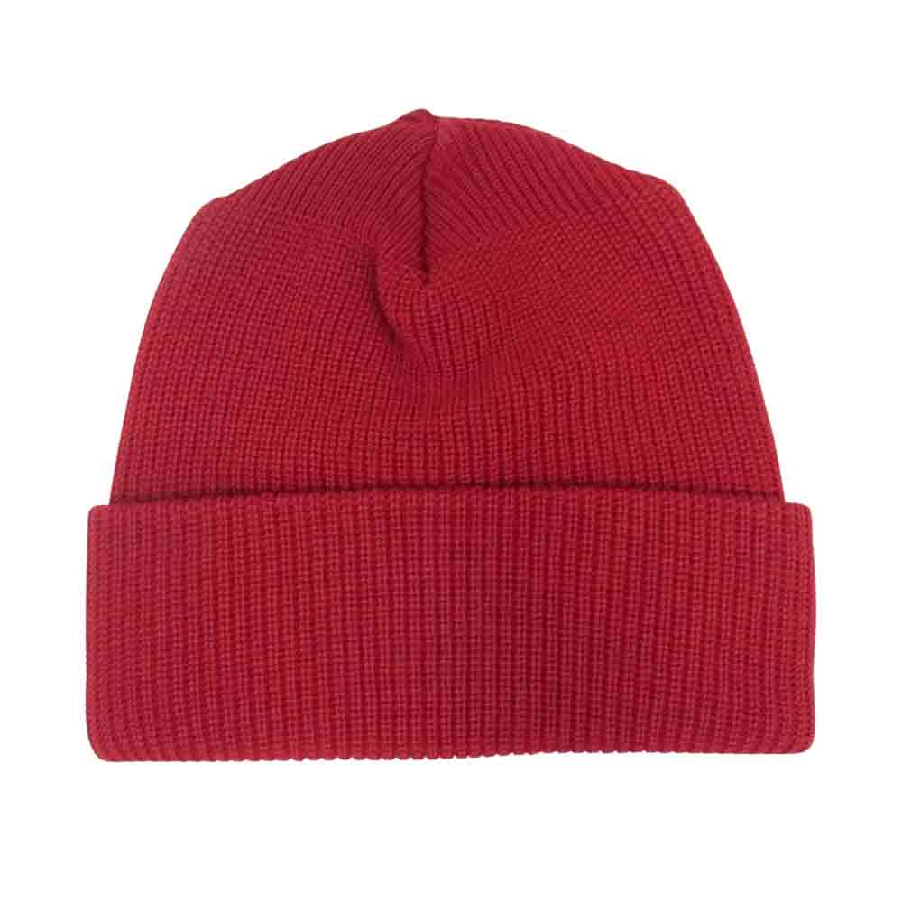 MASSES マシス KNIT CAP ロゴ ニット帽 ビーニー レッド系 フリー【中古】