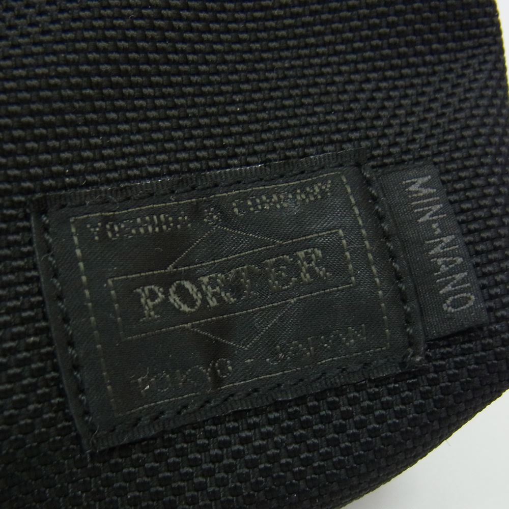 PORTER ポーター MIN-NANO ミンナノ ナイロン バックパック ブラック系【中古】