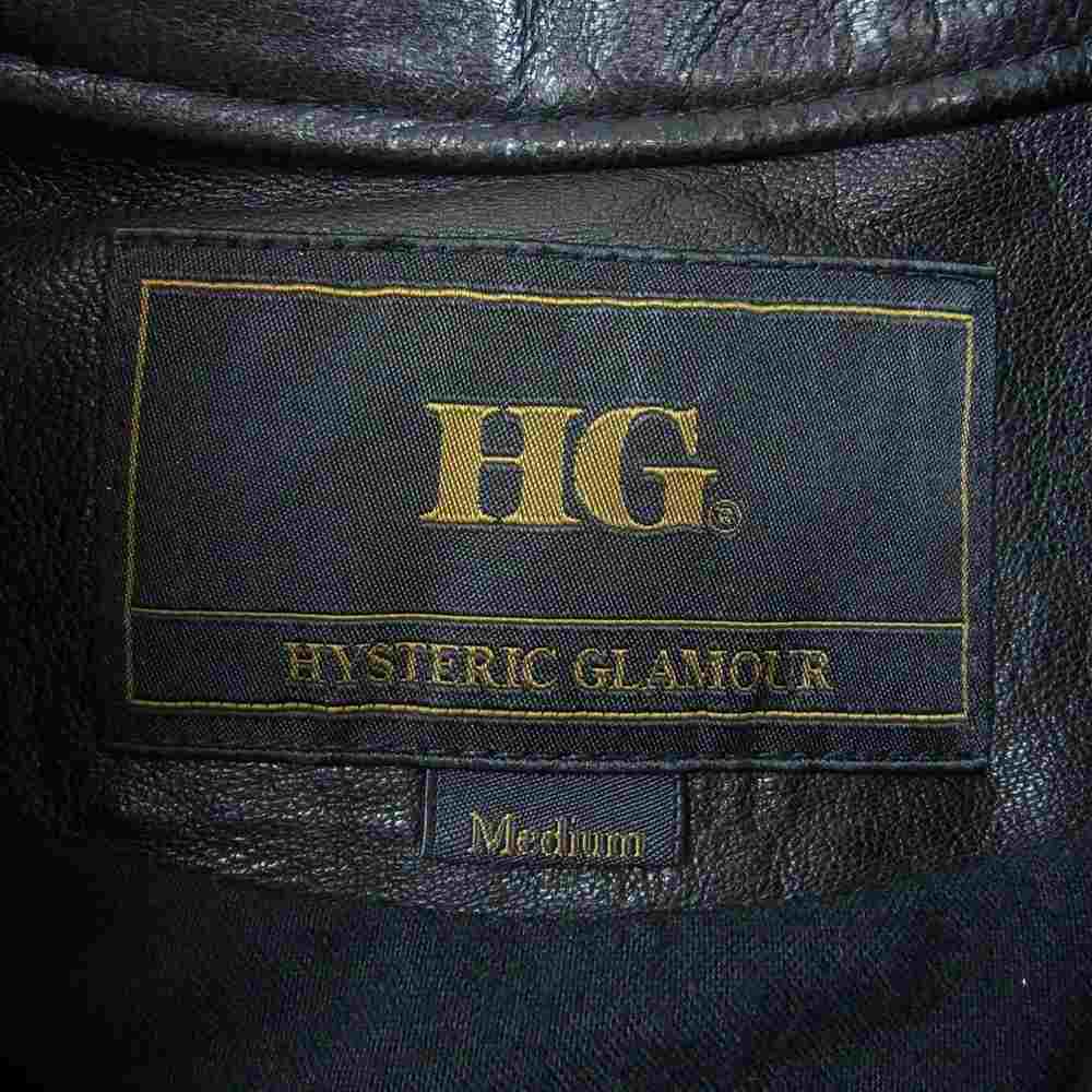 HYSTERIC GLAMOUR ヒステリックグラマー 4LB-1552 シングルライダース レザージャケット ダークブラウン系 M【中古】