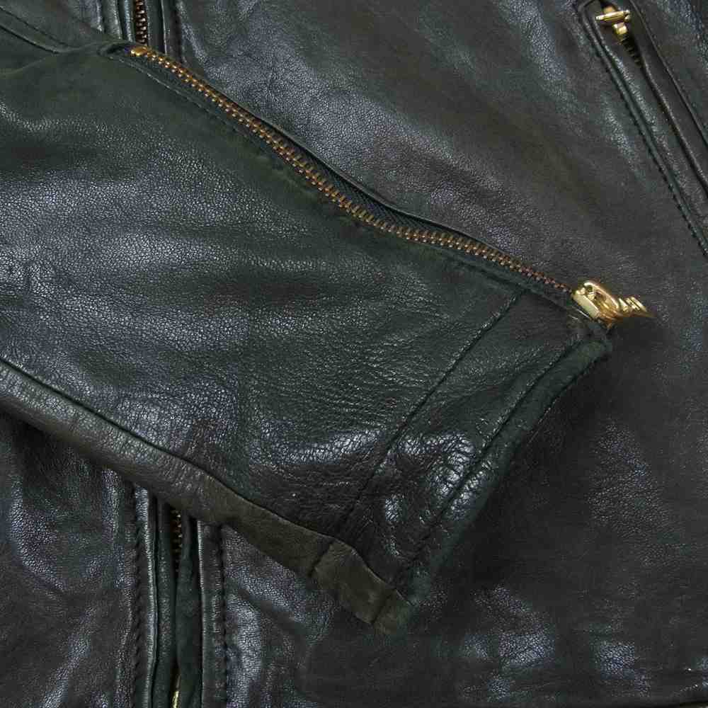 HYSTERIC GLAMOUR ヒステリックグラマー 4LB-1552 シングルライダース レザージャケット ダークブラウン系 M【中古】