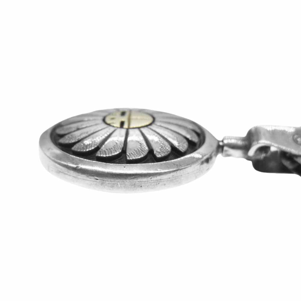 シェリルワッズワース HOPI ホピ族 14Kサンフェイス 両面 オーバーレイ ペンダントトップ シルバー系 ゴールド系【中古】