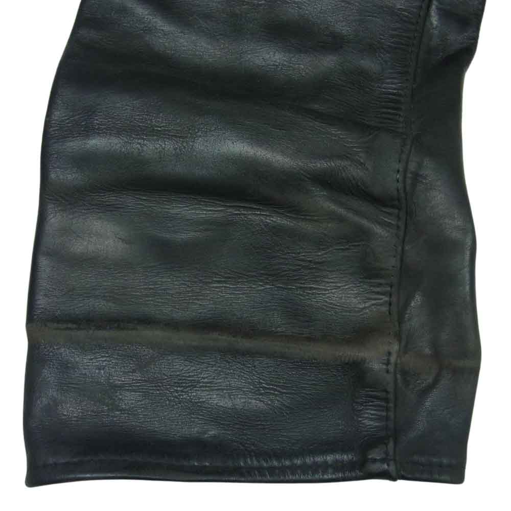 AERO LEATHER エアロレザー ステアハイド レザー パンツ ブラック系 32【中古】