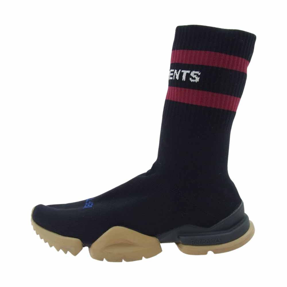 VETEMENTS ヴェトモン × Reebok リーボック ソックス スニーカー ブラック系【中古】