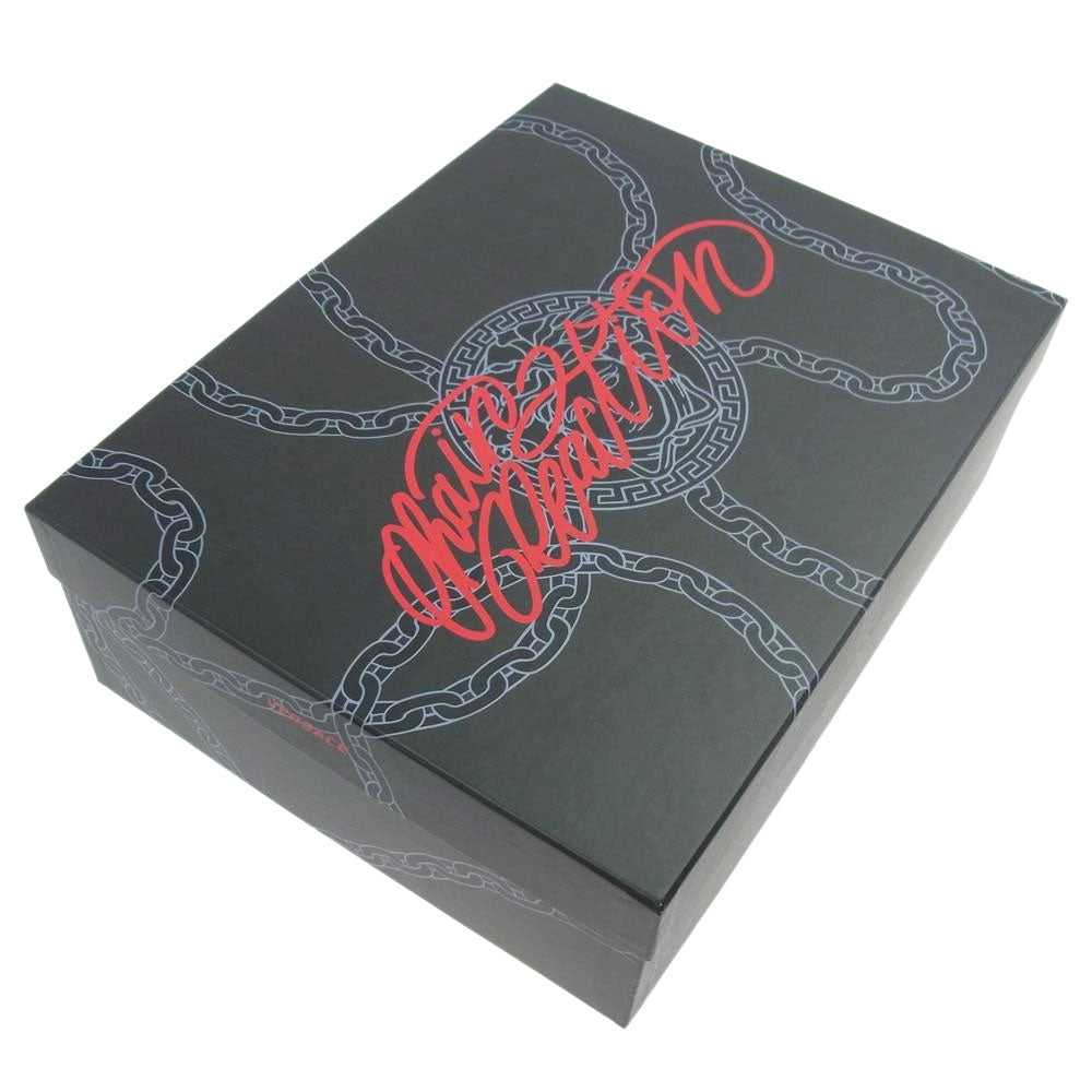 VERSACE ヴェルサーチ REACTION チェーンリアクション スニーカー グレー系 41【中古】