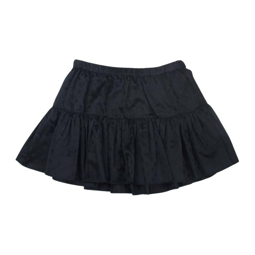 CHROME HEARTS クロムハーツ（原本無） 国内正規品 総柄 シルク スカート ブラック系【美品】【中古】