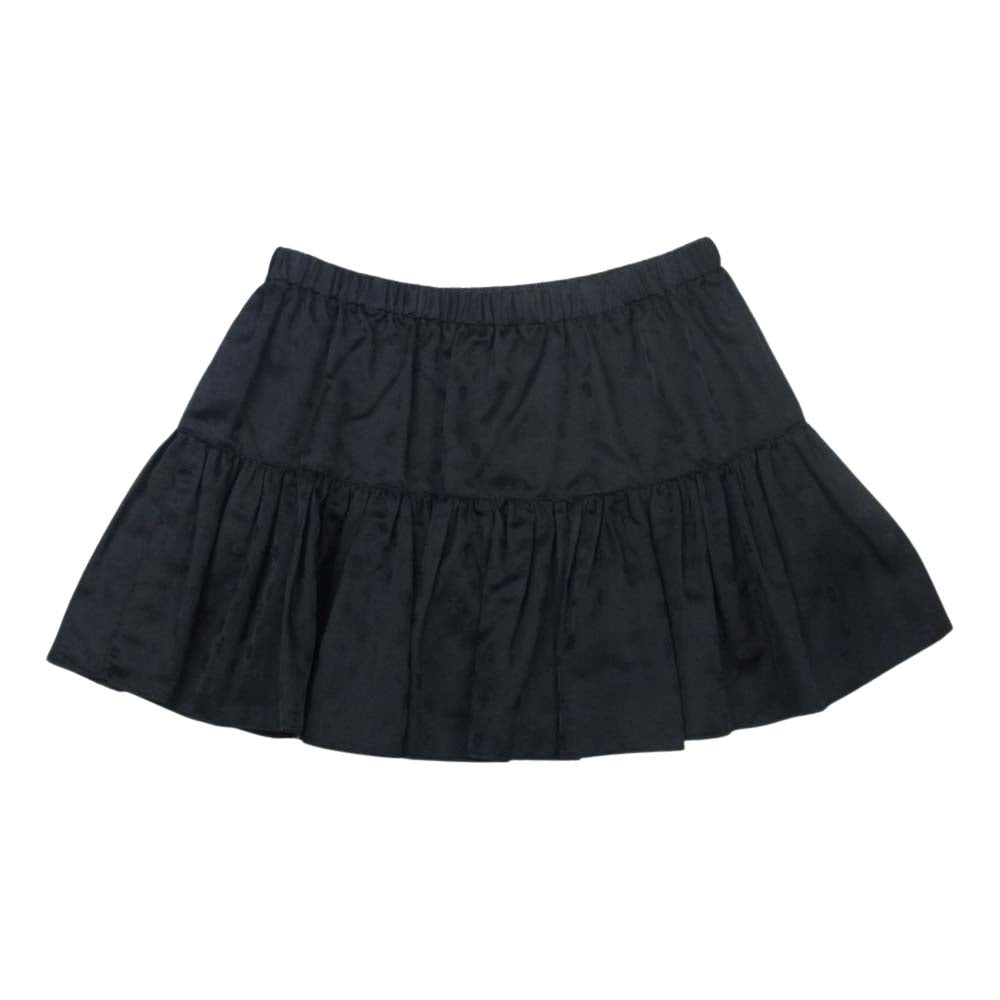 CHROME HEARTS クロムハーツ（原本無） 国内正規品 総柄 シルク スカート ブラック系【美品】【中古】