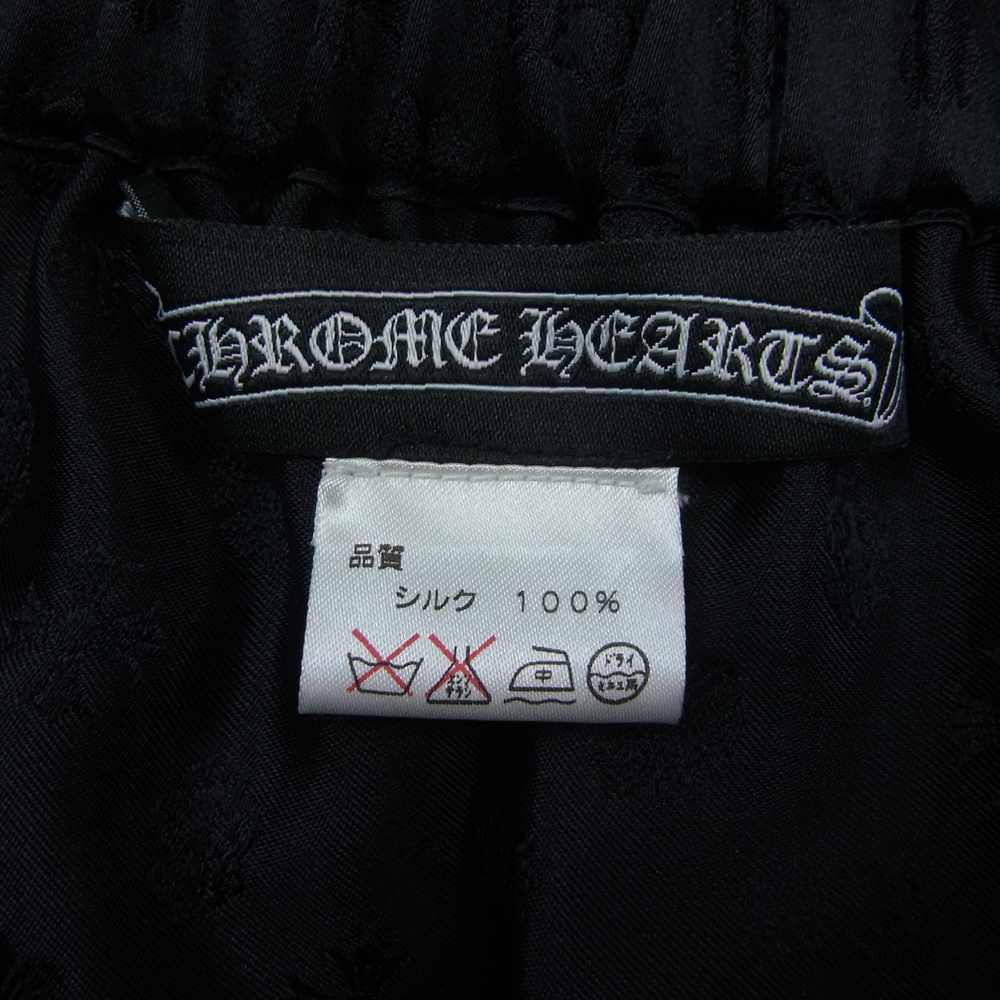 CHROME HEARTS クロムハーツ（原本無） 国内正規品 総柄 シルク スカート ブラック系【美品】【中古】