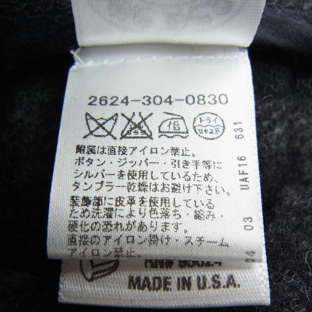 CHROME HEARTS クロムハーツ（原本無） 国内正規品 ピラミッドスタッズ ダガージップ ウール チェック スカート グレー系【中古】