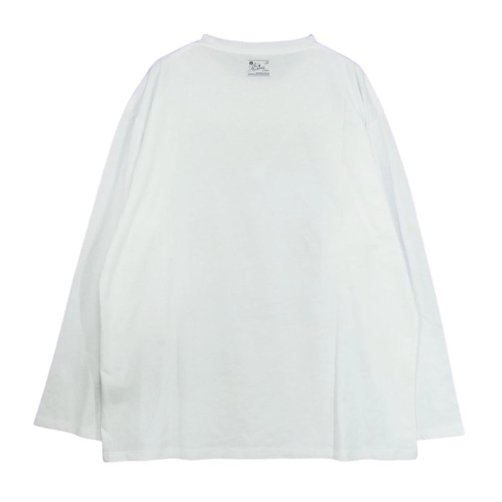 RAF SIMONS ラフシモンズ 19AW 192-132-19001-00010 Long sleeve T-shirt プリント 長袖 Tシャツ ホワイト系 XL【新古品】【未使用】【中古】