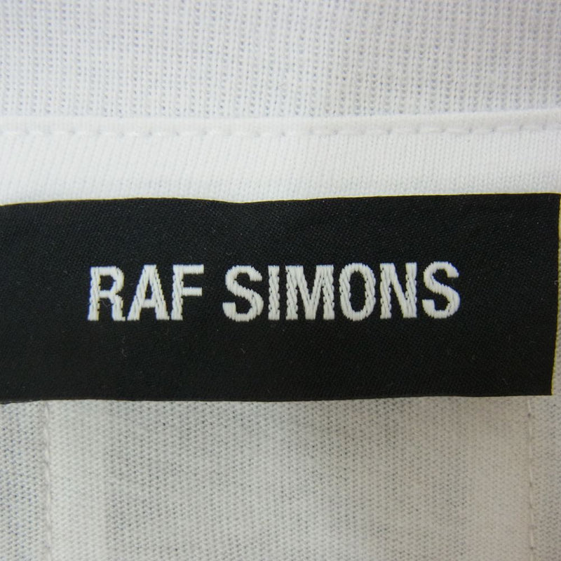 RAF SIMONS ラフシモンズ 19AW 192-132-19001-00010 Long sleeve T-shirt プリント 長袖 Tシャツ ホワイト系 XL【新古品】【未使用】【中古】