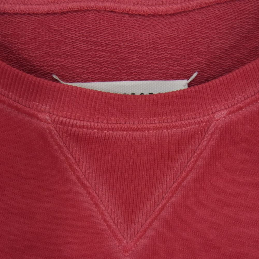 MAISON MARGIELA メゾンマルジェラ 10ライン 国内正規品 S50GU0160 カレンダーロゴプリント オーバーサイズ クルーネック スウェット レッド系 50【新古品】【未使用】【中古】
