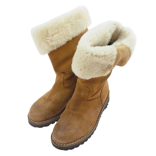 hobo ホーボー ×DIEMME ディエンメ ムートン ブーツ  ライトブラウン系 43【中古】