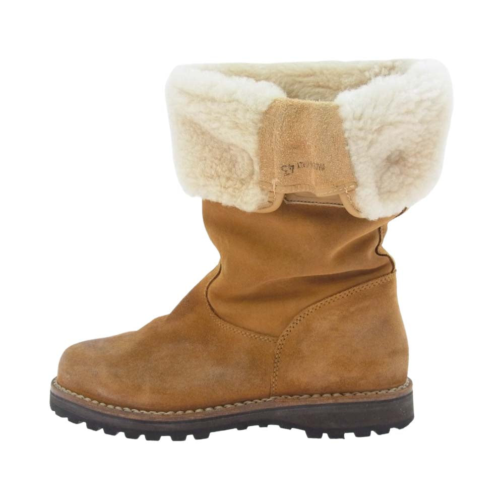 hobo ホーボー ×DIEMME ディエンメ ムートン ブーツ  ライトブラウン系 43【中古】