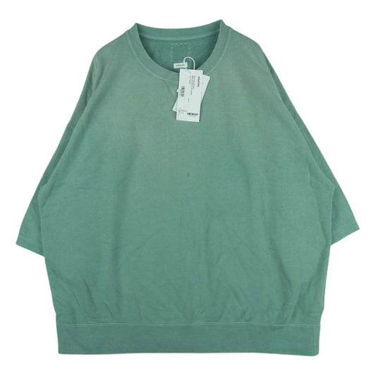 VISVIM ビズビム 0122105010013 AMPLUS SWEAT S/S CRASH アンプラス スウェット 日本製 ライトグリーン系 4【美品】【中古】