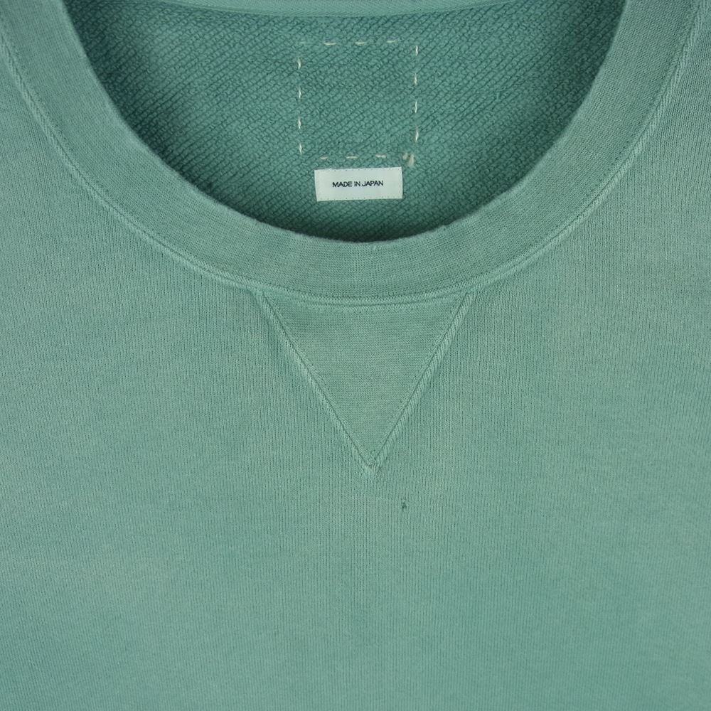 VISVIM ビズビム 0122105010013 AMPLUS SWEAT S/S CRASH アンプラス スウェット 日本製 ライトグリーン系 4【美品】【中古】