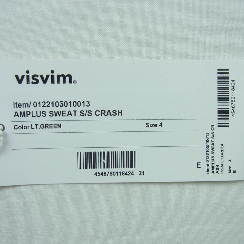 VISVIM ビズビム 0122105010013 AMPLUS SWEAT S/S CRASH アンプラス