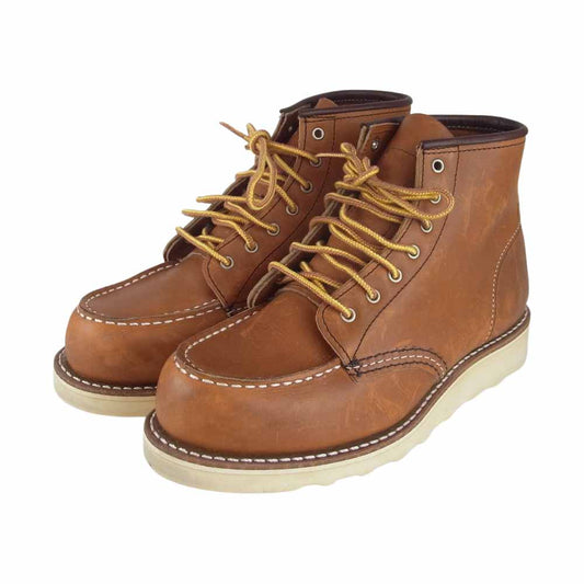 RED WING レッドウィング 3375 2019年製 CLASSIC MOC クラシック モックトゥ ブーツ ライトブラウン系 23cm【中古】