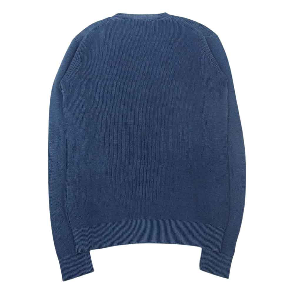 junhashimoto ジュンハシモト 1091910006 CREW NECK KNIT サンドブラスト加工 クルーネック ニット ネイビー系 3【中古】