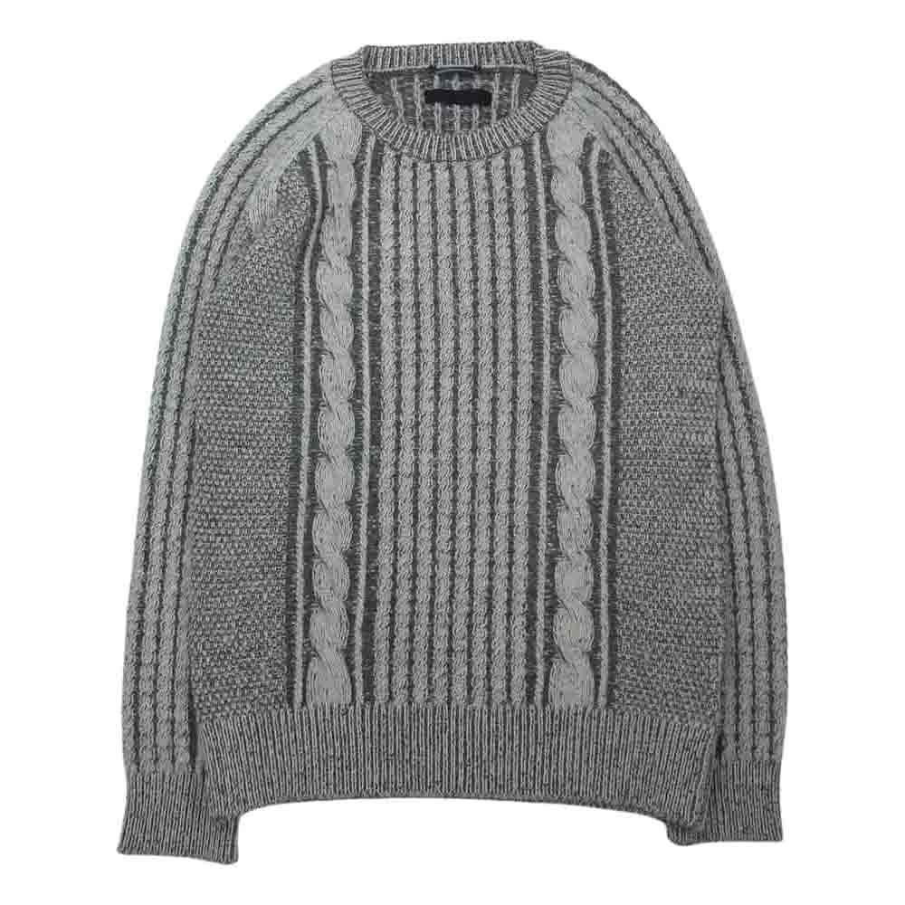 junhashimoto ジュンハシモト 1091720005 PLATING CABLE KNIT ケーブルニット グレー系 2【中古】