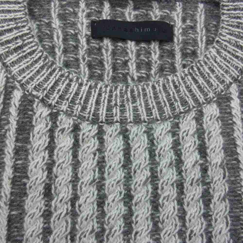 junhashimoto ジュンハシモト 1091720005 PLATING CABLE KNIT ケーブルニット グレー系 2【中古】