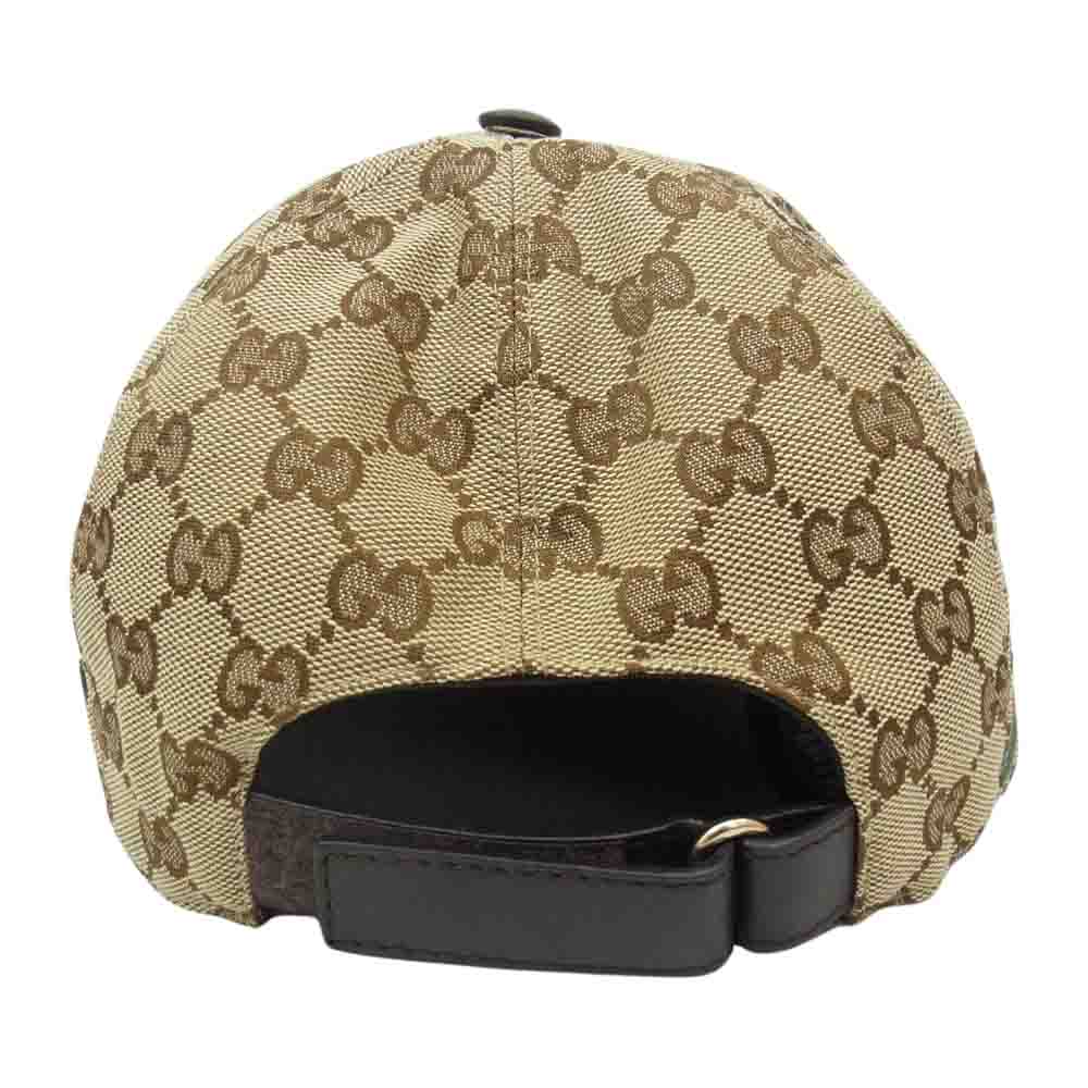 GUCCI グッチ 200035 オリジナル GG キャンバス ベースボール キャップ CAP ベージュ系【美品】【中古】
