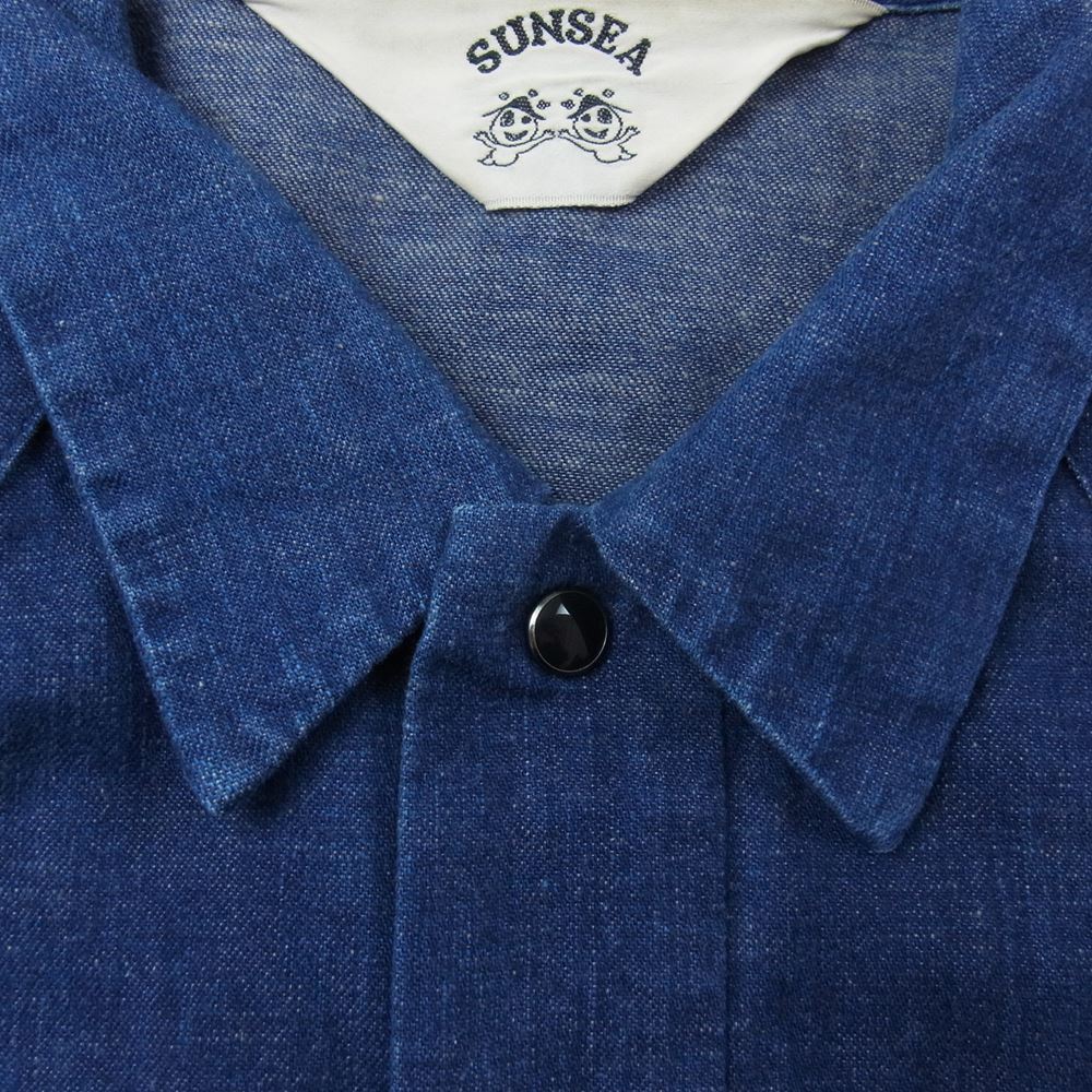 SUNSEA サンシー 13AW SNS-13A14 オーバーサイズ デニム シャツ ブルー系【中古】