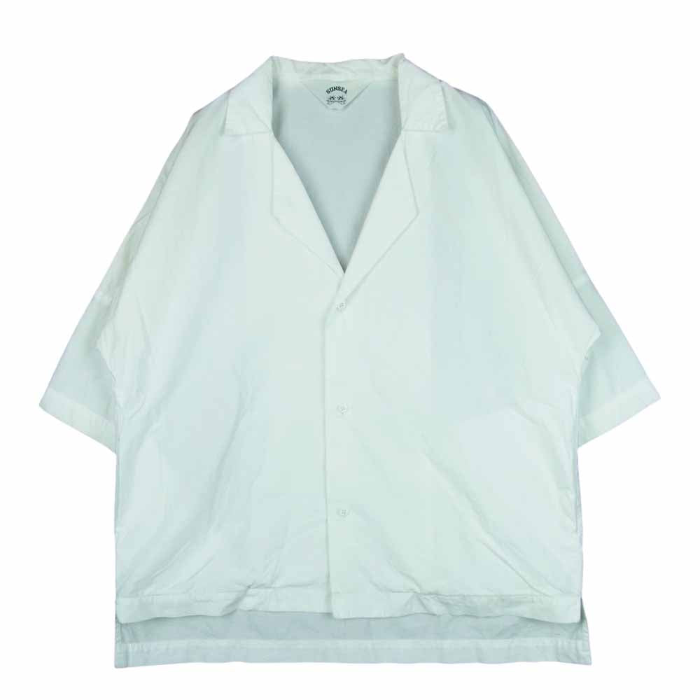 SUNSEA サンシー 15SS SNS-15S14 Fried Shrimp Shirt オープンカラー 半袖 シャツ ホワイト系 2【中古】