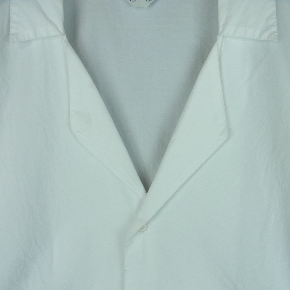 SUNSEA サンシー 15SS SNS-15S14 Fried Shrimp Shirt オープンカラー 半袖 シャツ ホワイト系 2【中古】