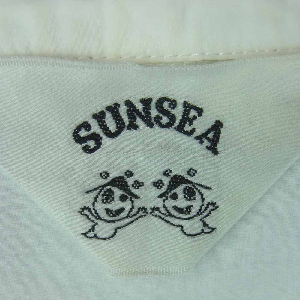 SUNSEA サンシー 15SS SNS-15S14 Fried Shrimp Shirt オープンカラー 半袖 シャツ ホワイト系 2【中古】