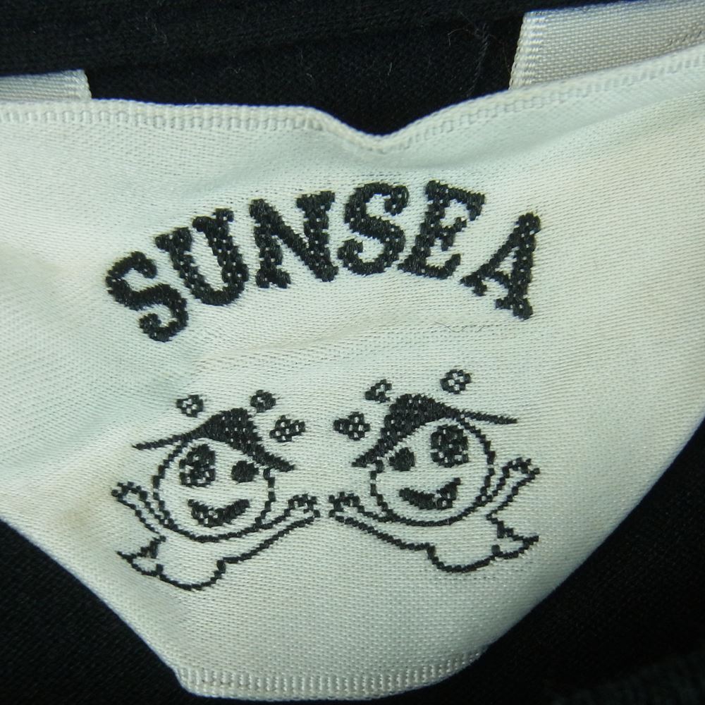 SUNSEA サンシー 15AW SNS-15A29 3WAY レイヤード ドッキング パーカー ウール 日本製 ブラック系 ダークグレー系 2【中古】