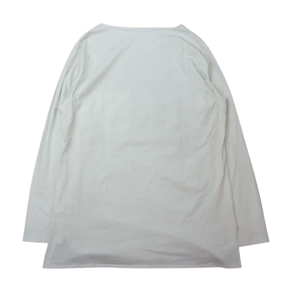 COMOLI コモリ I01-05004 ボートネック ポケット付き 長袖 Tシャツ ホワイト系【中古】