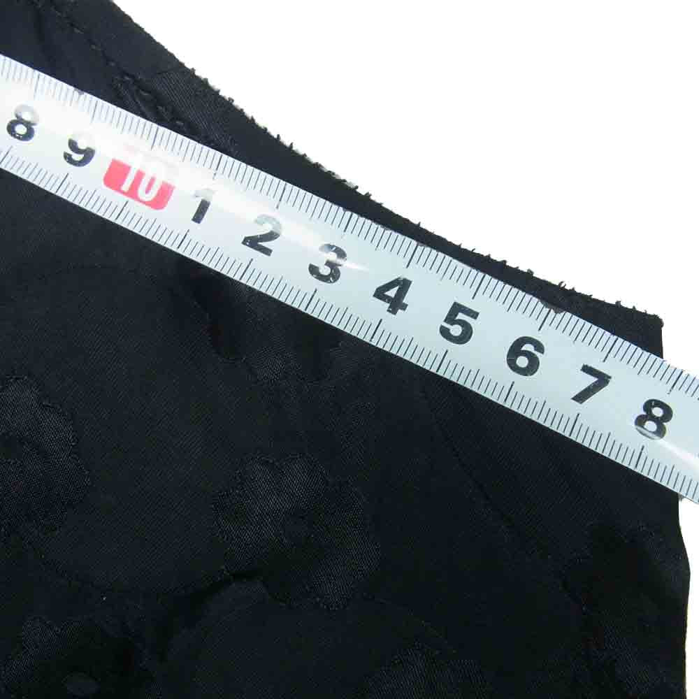 tricot COMME des GARCONS トリココムデギャルソン AD2006 TR-A012 フラワードット柄 レーヨン フリル ワンピース ブラック系【中古】